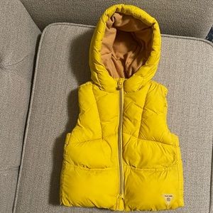 Zara yellow vest puffer for 12-18 month